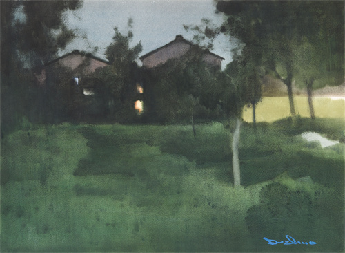 杜　拙 《蒙蒙夜色之十九》