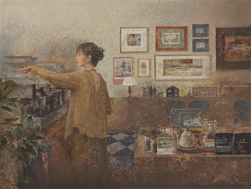 《拾光咖韵》120cm×160cm 布面油画 2026年