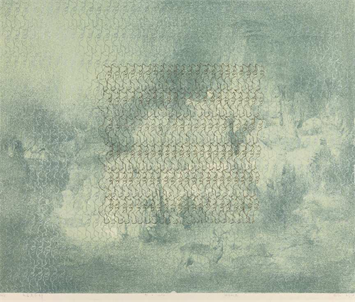 丛伟  《反差美学Ⅲ》  综合版画  76cm×92cm